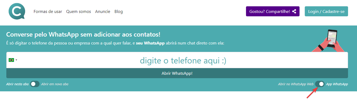 Nesta manhã identificamos um problema na abertura de conversas para quem usa Aplicativo WhatsApp no computador (imagem abaixo), mas já foi resolvido :)