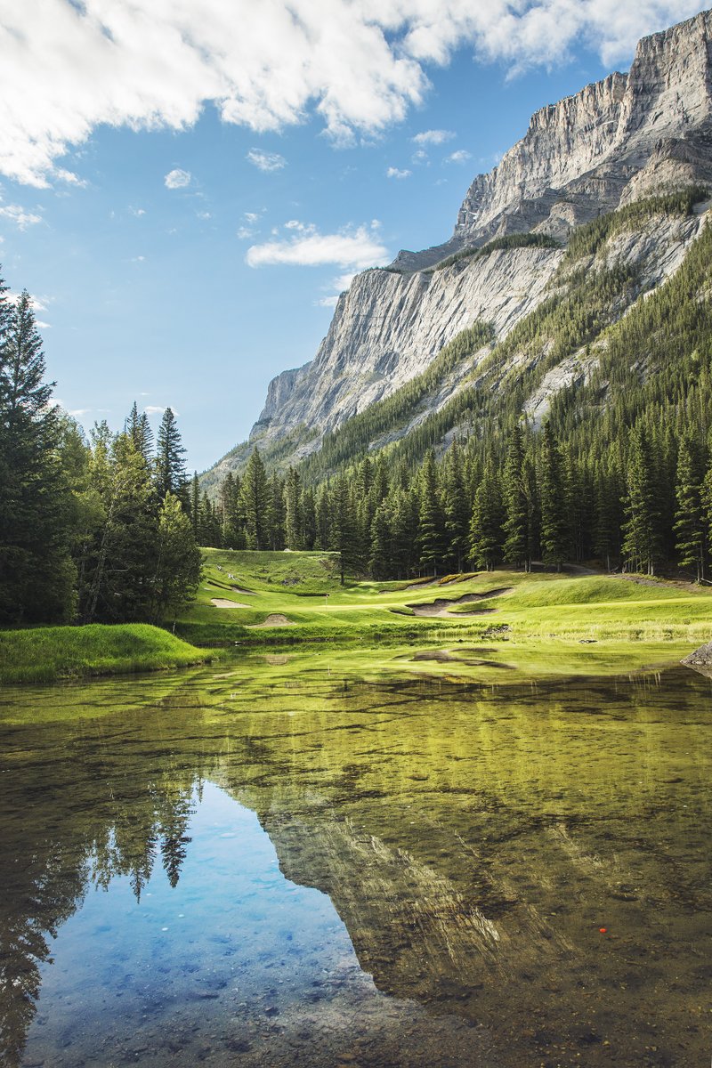 The Fairmont Banff Springs Golf Course is in stunning shape! Can anyone name this famous hole?

#BanffSprings #BanffGolf #AdventureHere