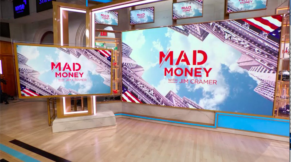 This week, <a href="/MadMoneyOnCNBC/">Mad Money On CNBC</a> moved to their new studio at the <a href="/NYSE/">NYSE 🏛</a> and we are thrilled to have played a part with <a href="/CNBC/">CNBC</a> to create a new graphics package for the show. Be sure to tune in and check it out!