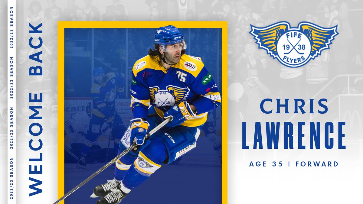 Fan-favourite Chris Lawrence returns to Fife

Fife Flyers are delighted to welcome back physical forward Chris Lawrence to Kirkcaldy for the 2022/23 Elite Ice Hockey League season.