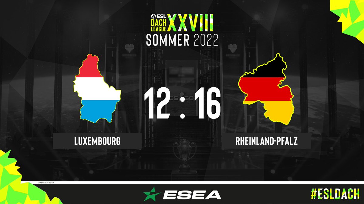 Ein guter Start in die Season mit einem 12:16 gegen <a href="/LuxembourgCSGO/">LuxembourgCSGO</a> 

GG🏆
#ESLDACH