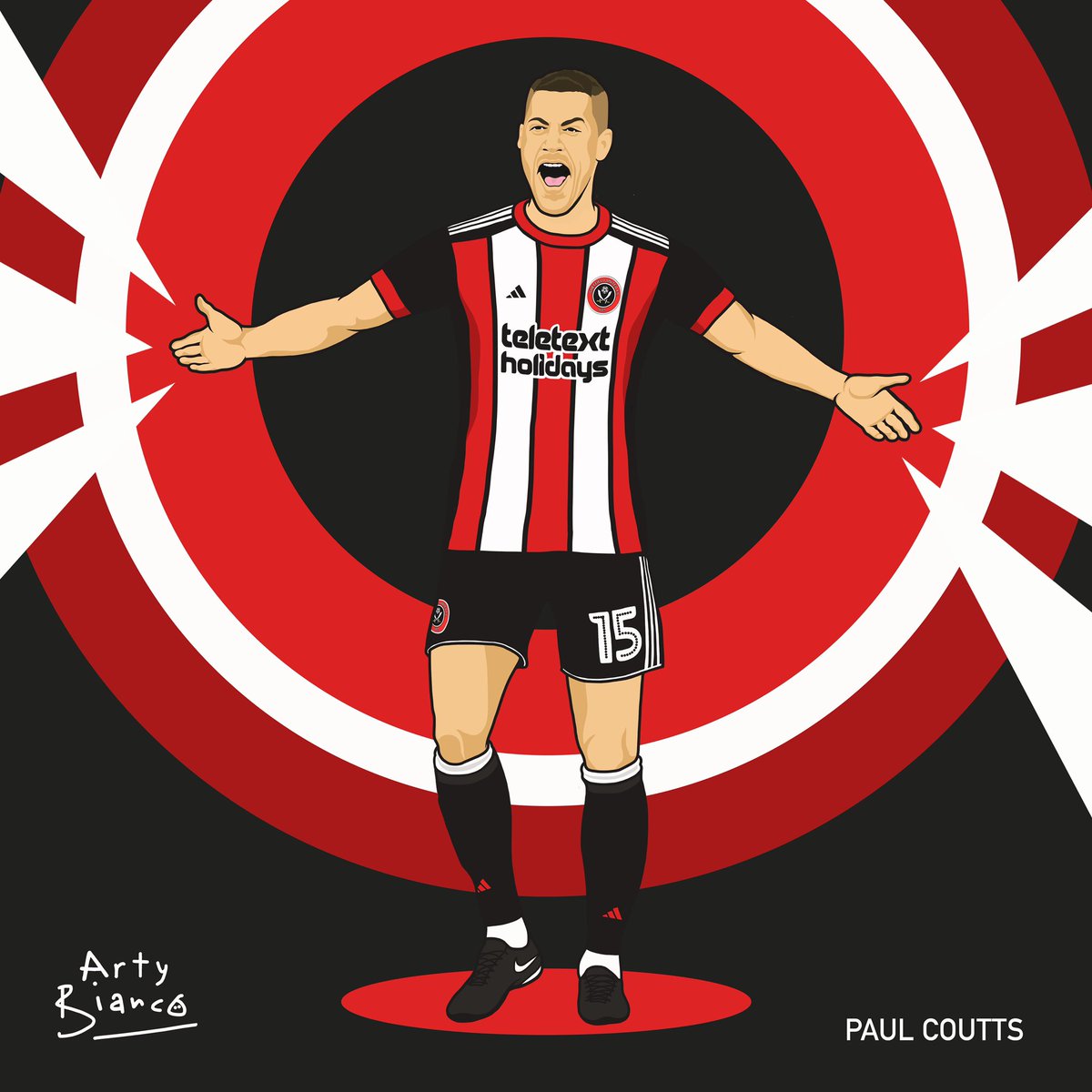 ArtyBianco's tweet photo. Want to #WIN a set of 11 🫢 prints? To be in with a chance:

Follow + quote tweet this, and include:

- Your all-time #twitterblades 1-2-11
- Use the hashtags #sufc + #artybianco
- Plus ‘@‘ a mate you think might want a chance to win

Winner to be randomly selected after Watford! https://t.co/yrXKwP5eQR