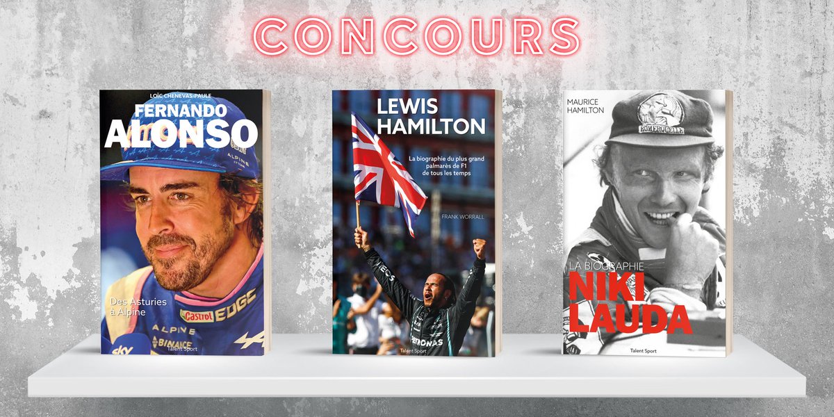 📕 2 lots de 3 superbes livres à gagner !!!

Talent Édition met en jeu ces superbes ouvrages pour le #FrenchGP, bande de veinards !

Il vous suffit juste de RT ce tweet &amp; de suivre <a href="/TalentEditions/">Talent Editions</a> + <a href="/AuRupteur/">Au Rupteur</a>.

Tirage en début de semaine prochaine. #F1