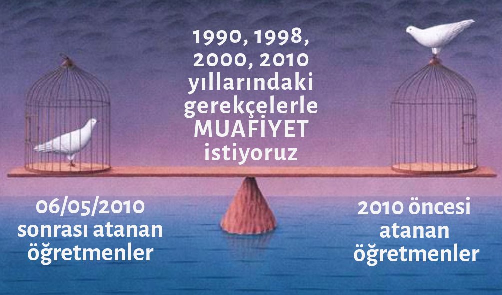 Atama bekleyene, özür grubuna, engelli öğretmenlere müjde verdiniz. Artık sıra Zorunlu Hizmet Affında. <a href="/RTErdogan/">Recep Tayyip Erdoğan</a> <a href="/tcmeb/">Millî Eğitim Bakanlığı</a> <a href="/kilicdarogluk/">Kemal Kılıçdaroğlu</a>  #MebZorunluHizmetiAffet
