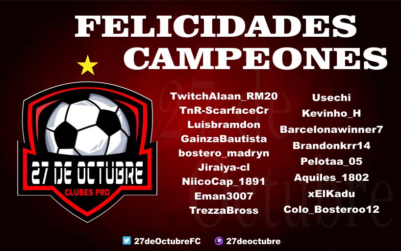 Campeones temporada #20 de <a href="/IESAFIFAar/">IESA Argentina</a>, orgullosos de todo el plantel.