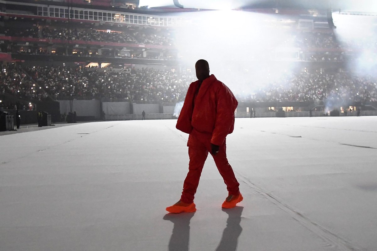 GAFollowers's tweet photo. One year ago today Kanye West's "Donda" listening party was hosted in the Mercedes-Benz Stadium. https://t.co/9tH76b3RKz