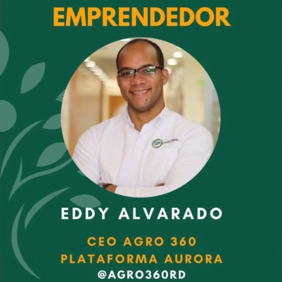 Muchísimas gracias a EMDES foundation por la oportunidad de charlar con ustedes hace 2 años, compartiendo lo que Agro360 significa para el futuro de la tecnología aplicada en la agricultura en la República Dominicana🇩🇴

🌐 instagram.com/tv/CCpM5ypJKIh/

#agricultura #agro360