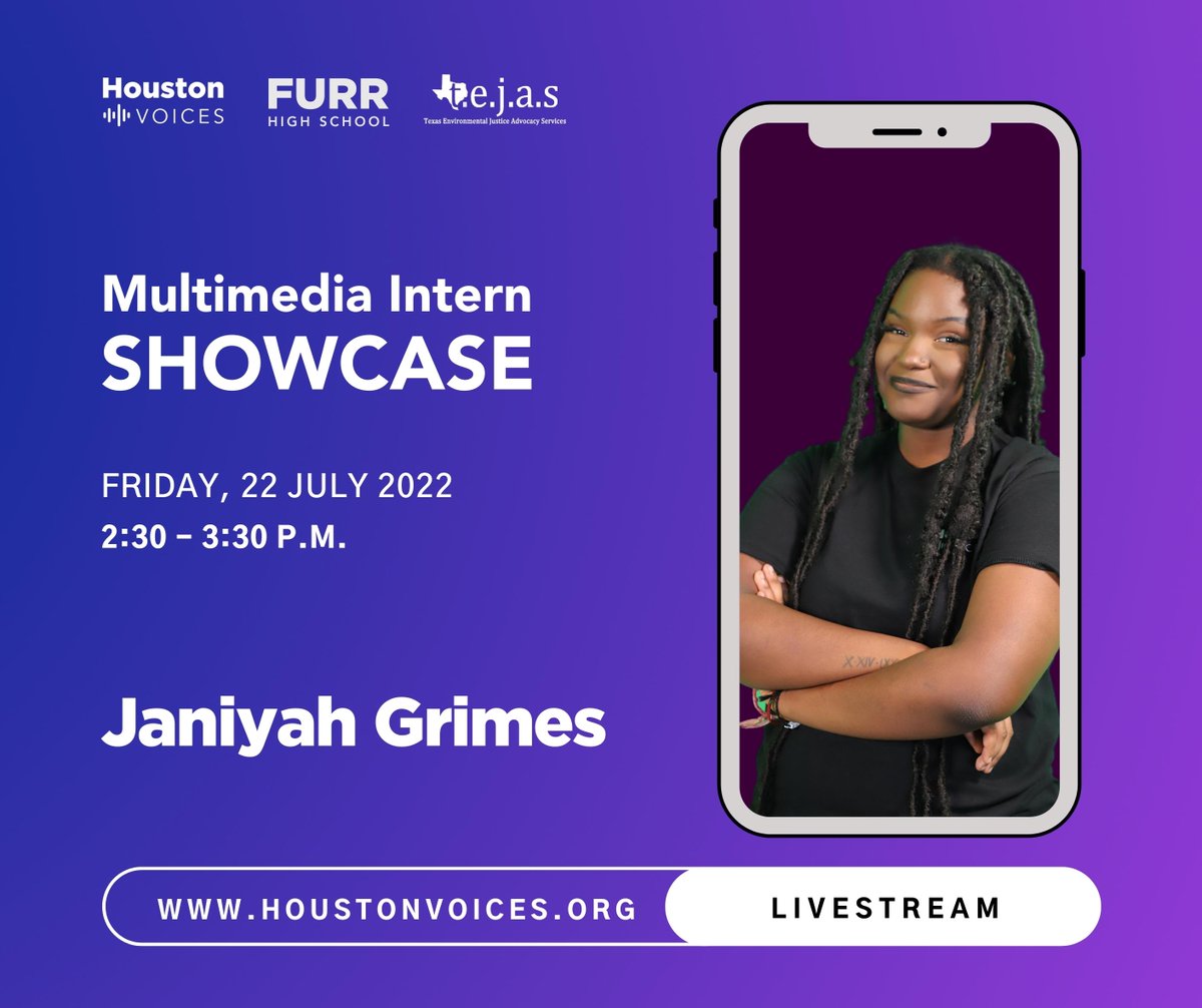 🧵Greetings! We are concluding the 3rd annual summer multimedia internship where students from <a href="/FurrHS/">Furr High School</a> ventured out daily to learn, capture and shine the light on our communities narratives that often go untold. Joins us starting today and next week for our live student showcase