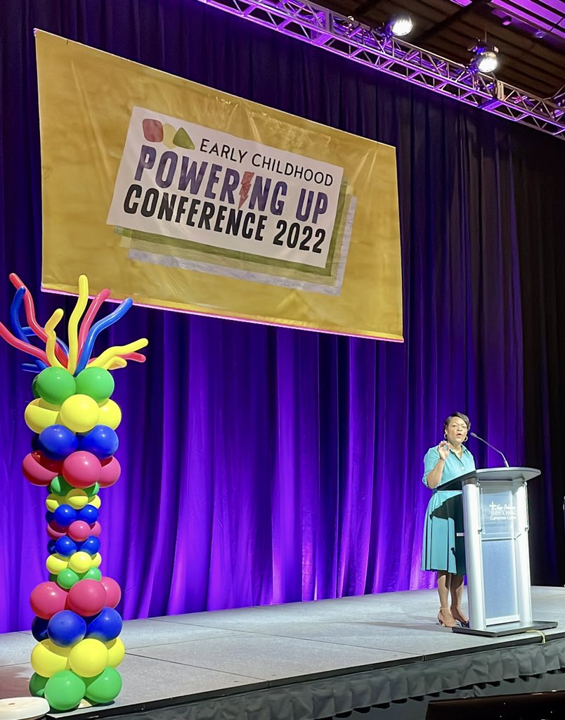 doelouisiana's tweet photo. What an awesome kick-off to our 2022 Early Childhood Conference! #LaEarlyChildhood
A big thank you to our keynote speaker @SmartStart_FC CEO Dr. Louis Finney, Jr., @mayorcantrell and @FirstLadyOfLA for helping us #PowerUpEC! https://t.co/SQToOENhAx