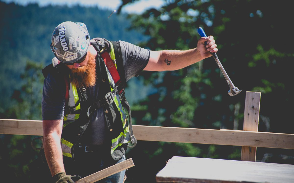 carpentersbc's tweet image. Photos from last Thursday of Local 1598 members working on Campbell Construction’s ‘One Bear Mountain’ project, an 18-storey condominium complex in Langford’s Bear Mountain community on Victoria’s West Shore.
#BCRCC, #WeBuildStrong, #carpenters