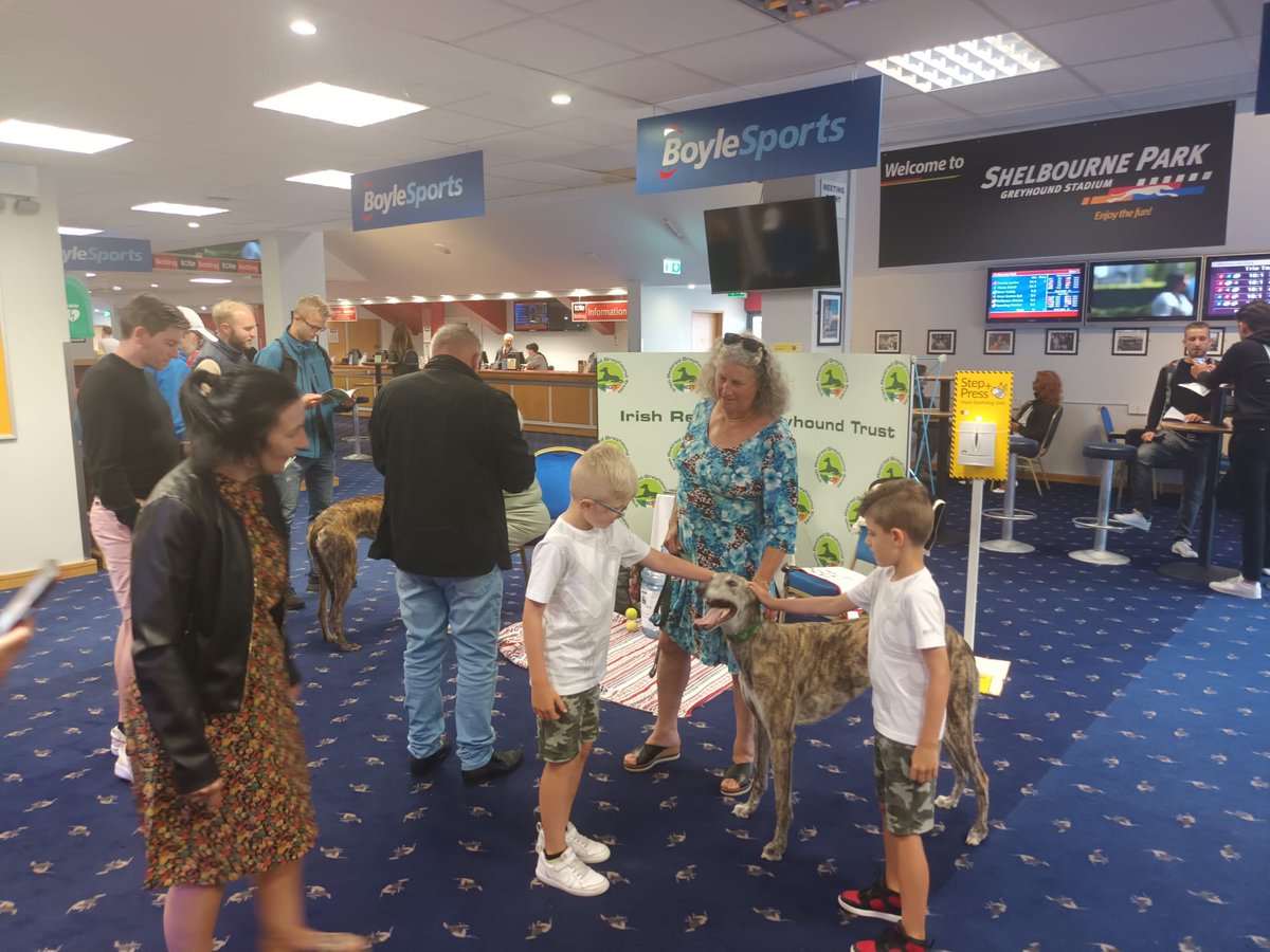 shelbournepark's tweet photo. πΎ A pawsome welcoming committee!
Atlantis & Charlie, our Retired greyhound ambassadors for @IRGT_Greyhounds tonight welcoming tourists and regulars alike to racing in Dublin's Shelbourne Park
π₯³ have a great night!
#Dublin #GoGreyhoundRacing #ThisRunsDeep #AtTheDogs https://t.co/1ZHC0ZQesz