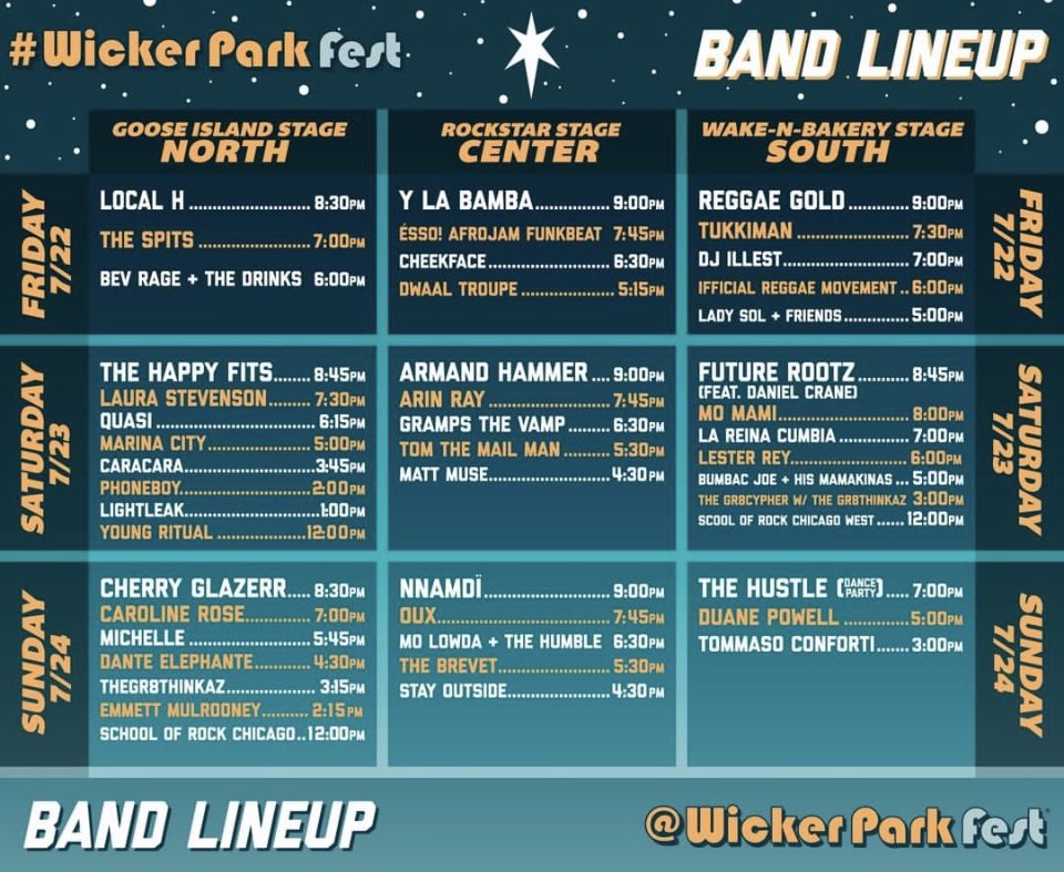 Playing tonight <a href="/wickerparkfest/">Wicker Park Fest</a> Centerstage at 7:45pm. Milwaukee and Evergreen🤘🏽