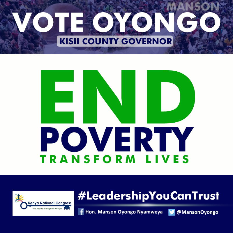 MansonOyongo's tweet photo. END POVERTY in Kisii County
#OyongoKisiiGovernor 
#LeadershipYouCanTrust 
#VoteOyongoAugust9 
#ObotakaBokeeEmechiYaito https://t.co/tnRQKHO9zl