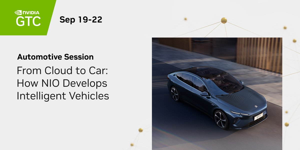 Learn how <a href="/NIOGlobal/">NIO</a> is using NVIDIA #A100 to develop #AI-powered vehicles at #GTC22. Register free today: nvda.ws/3czL4HX