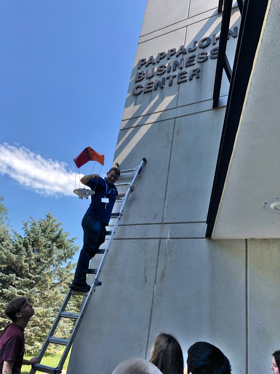 I had the pleasure of climbing the ladder and releasing the designs! It was awesome to see that even from that height many of the designs survived! #niacc <a href="/NACCE/">NACCE</a> <a href="/myniacc/">NIACC</a>