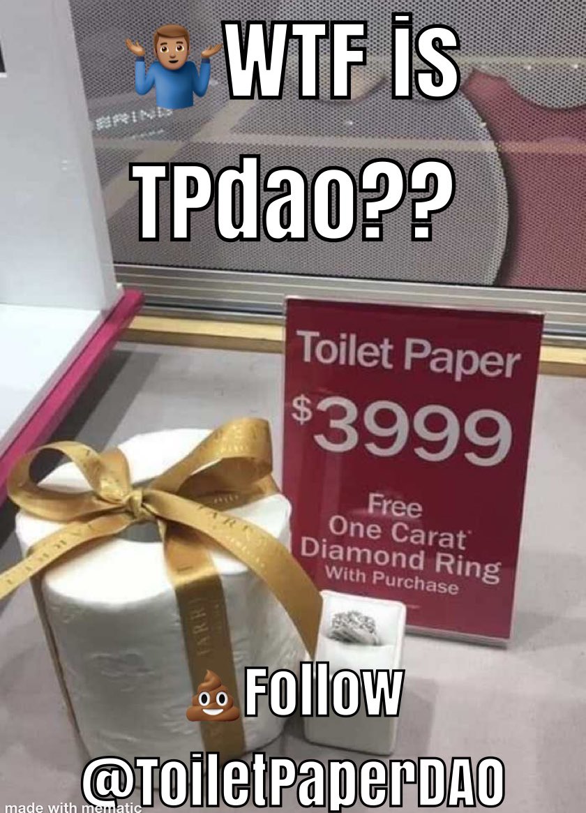 _LetsTalkHoops's tweet photo. 🤷🏽♂️WTF is @ToiletPaperDAO??
💩Can @RedsTriangle & @solngmi get to the bottom of this S#%T??
🔺#AVAXPDX $AVAX #PDX #TPDAO https://t.co/8VZO8VyGT2