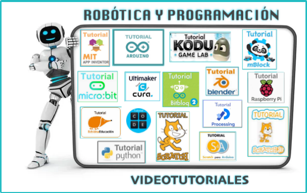 VIDEOTUTORIALES de PROGRAMACIÓN y ROBÓTICA:  Arduino, Blender, Bitbloq2, Code, EchidnaEducación, Kodu, mBlock5, Micro:Bit, Mit APP Inventor, Processing, Python, Raspberry Pi, Scratch, S4A, Scratch Jr, Ultimaker Cura,...¡PREPARÁNDONOS y PREPARANDO! recursospdifgl.com/ense%C3%B1anza…