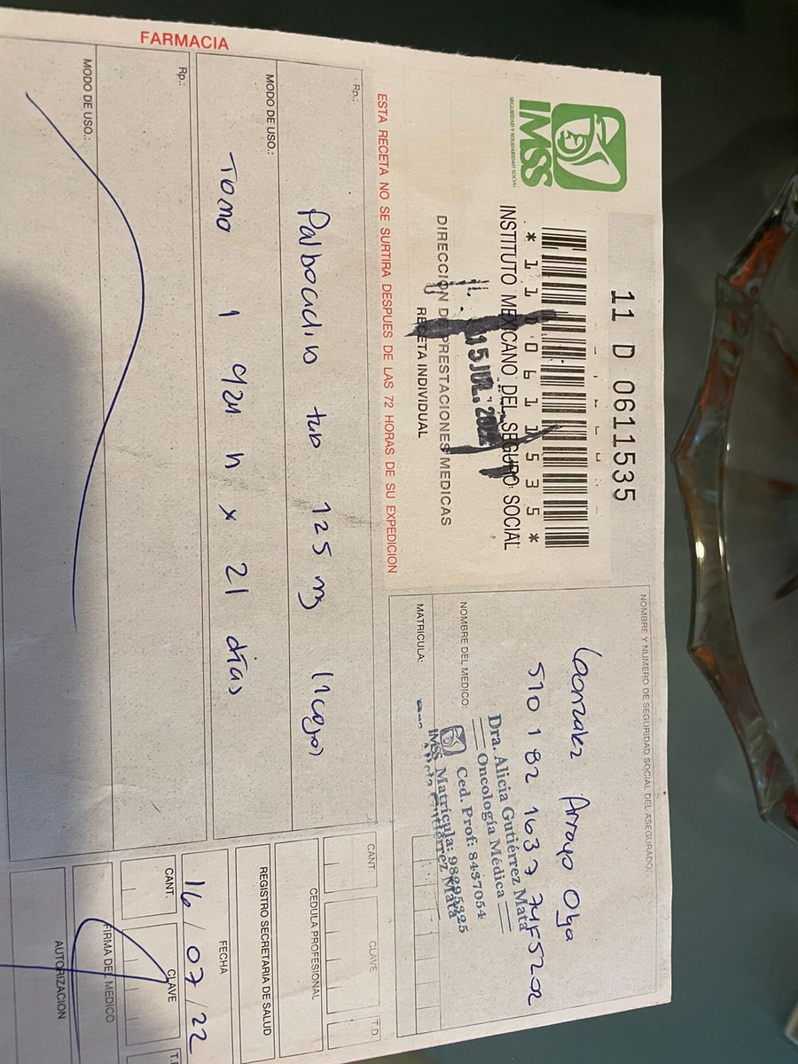 YadiraA67114513's tweet photo. Mi mamá es paciente oncologica y desde hace una semana el HGR 58 no está cumpliendo con la entrega de medicamentos oncológicos, es un medicamento que ella necesita de manera urgentemente y nadie nos da respuesta @Tu_IMSSGto
@zoerobledo @Tu_IMSS https://t.co/7cGbNsXcXy