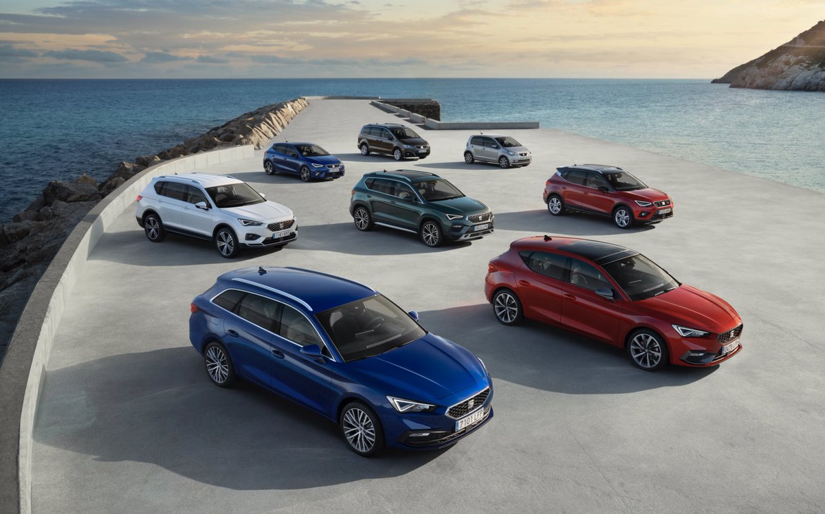La gama de <a href="/tuSEAT/">SEAT España</a> en 2000 y 2020.

Veinte años de diferencia y tres modelos que continúan a la venta: Ibiza, Leon (ahora sin tilde) y, sorpresa, la Alhambra. El Arosa es ahora el Mii, el Córdoba pasa a ser Arona y el Toledo da paso al Ateca. El Tarraco no tiene réplica. #SEAT