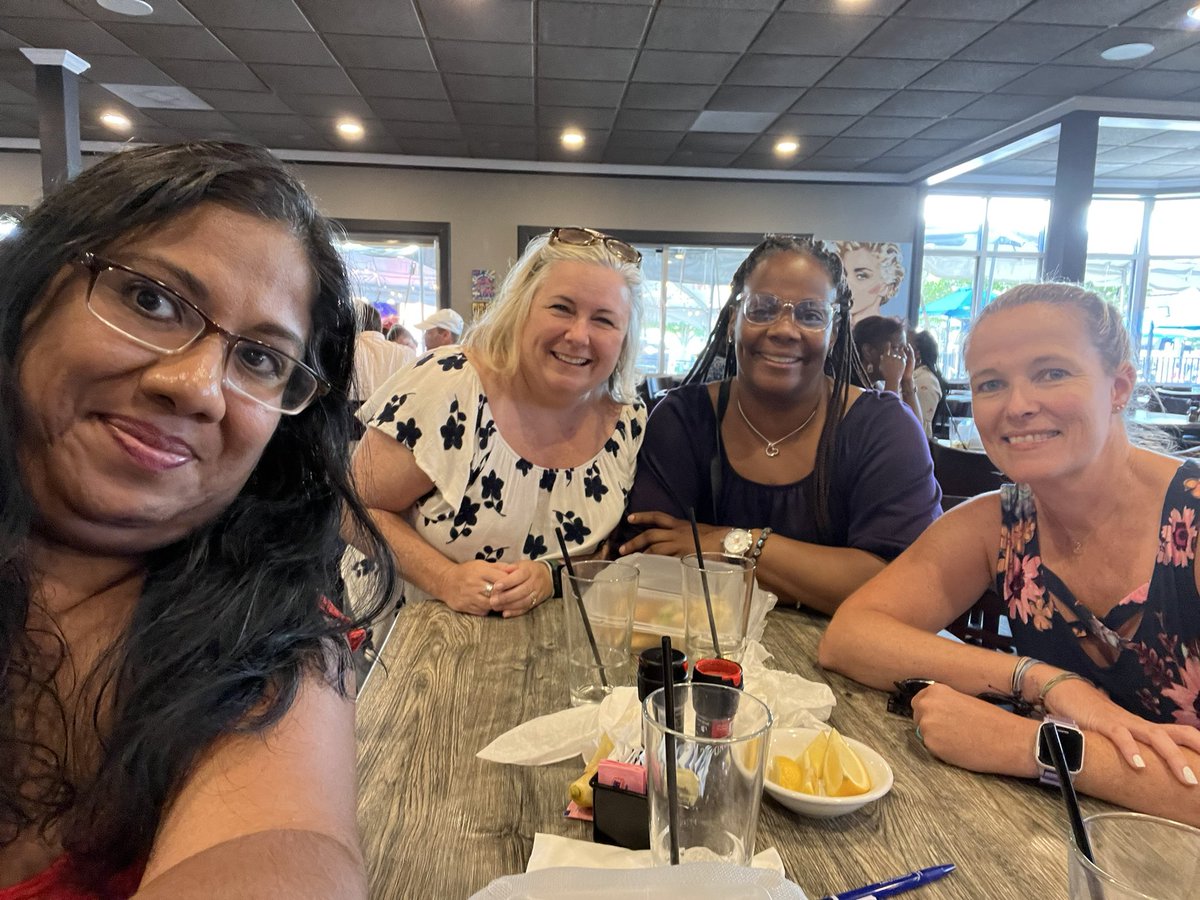 Summer lunch dates with CT colleagues who have become wonderful friends! Welcome to <a href="/bcps_par/">BCPS PAR</a> Donzella! We’re so glad you are here! <a href="/DonzellaCarter1/">Mrs.DLC</a> <a href="/RaniSBaksh/">Rani Baksh</a> @dakers725 #neverfarfromPAR #mentormentee