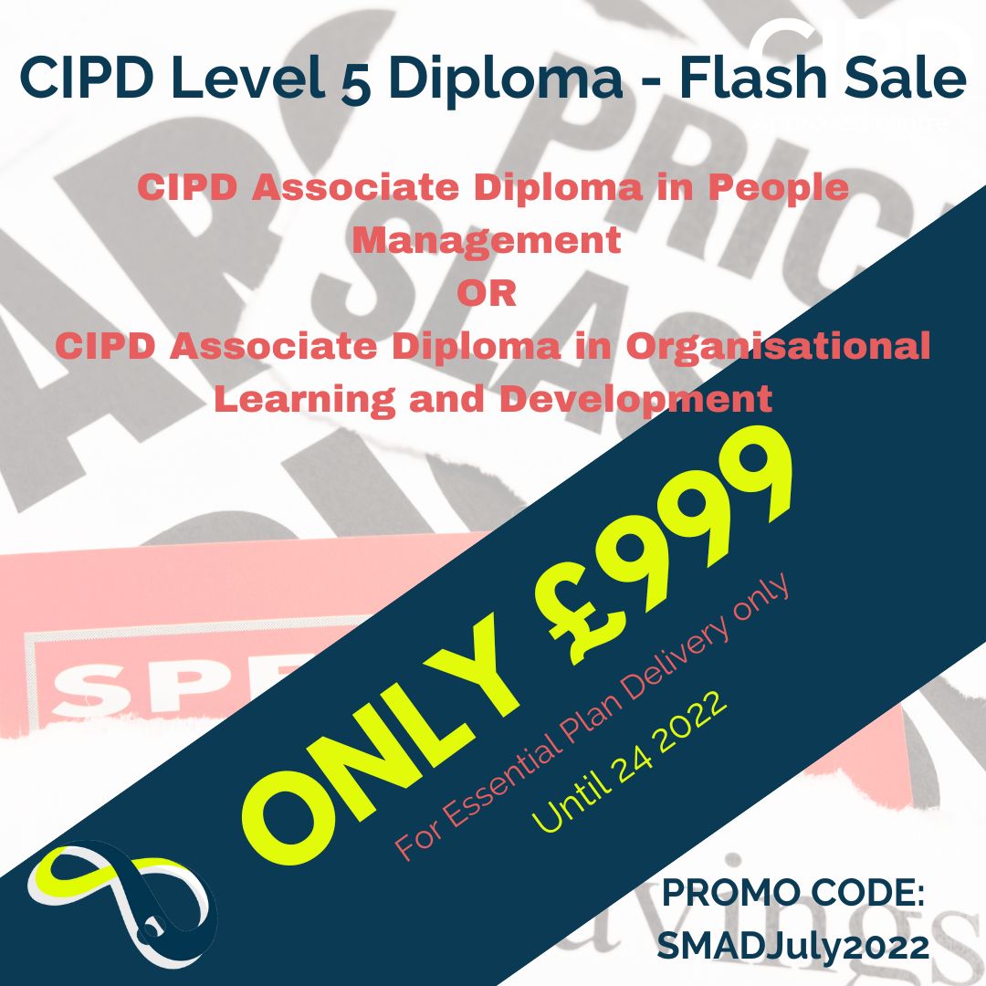 Looking to study the Level 5 CIPD Diploma?  This offer is for the first 30 applicants before July 24th for our Essential plan delivery only. PROMO CODE: SMADJuly2022 email enquiries@busecnova.co.uk or call 01730 710055 #CIPD #CareerGoals #PeopleManagement #HumanResources