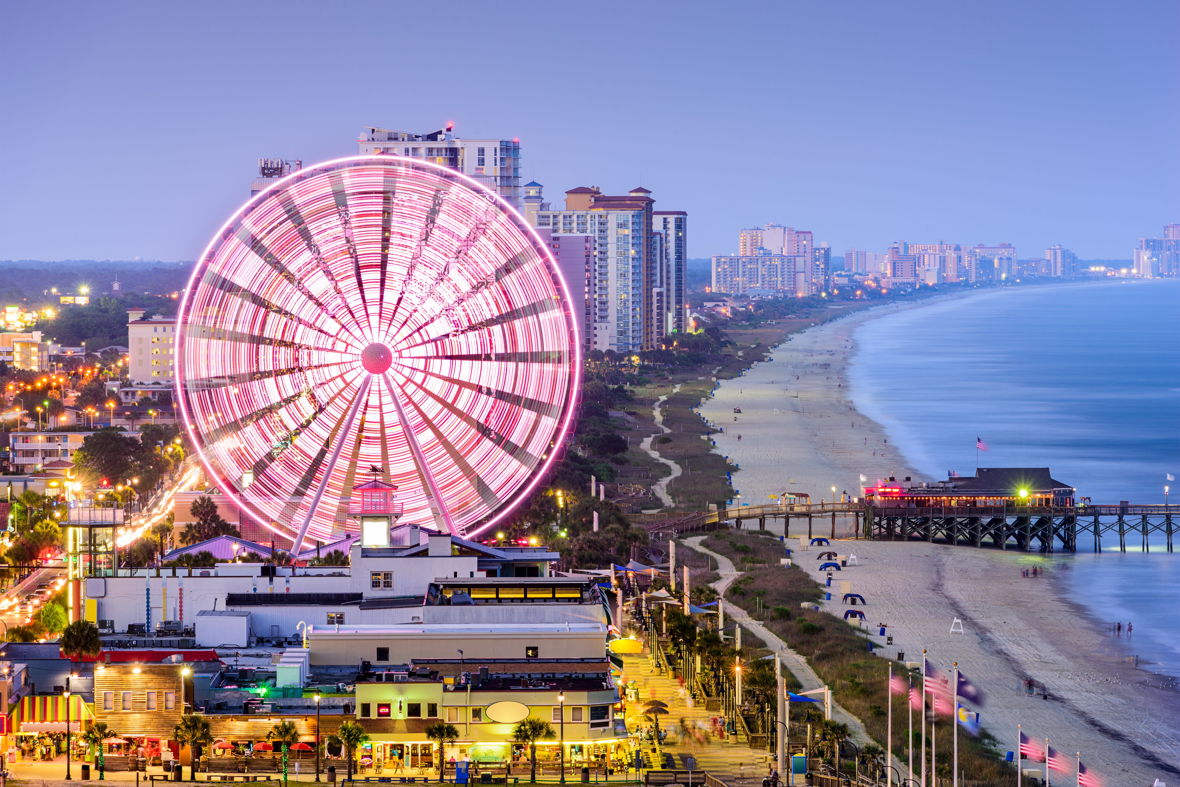 Sundance Vacations on Twitter: "Myrtle Beach nightlife is striking! 🎡...