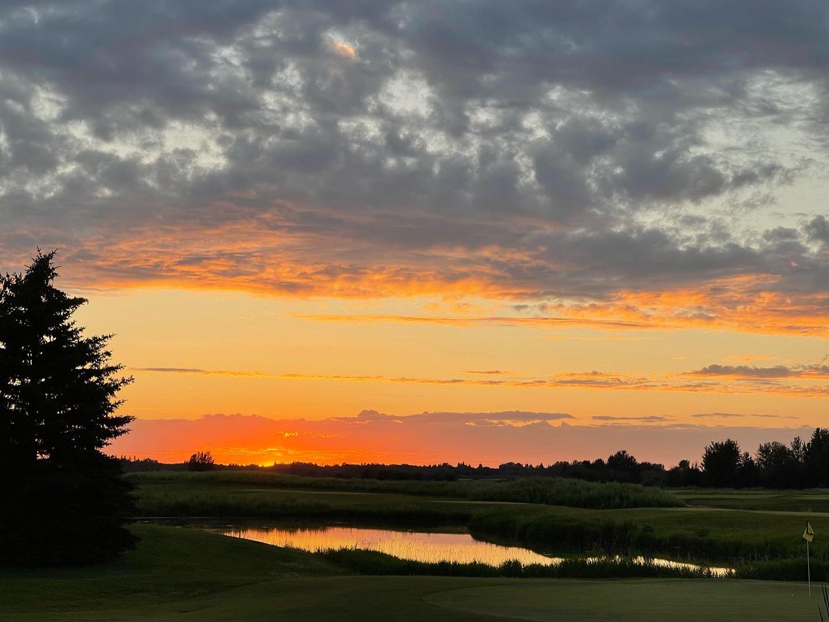 PetroleumGolf's tweet photo. End your days at The P Club with course views like these. ๐๐
#epgcc #pclubpride #yeg #sunset #yeggolfers #yeggolfcourse #yegsummer
Photo cred: Liz Carr https://t.co/wnWAaIeK37