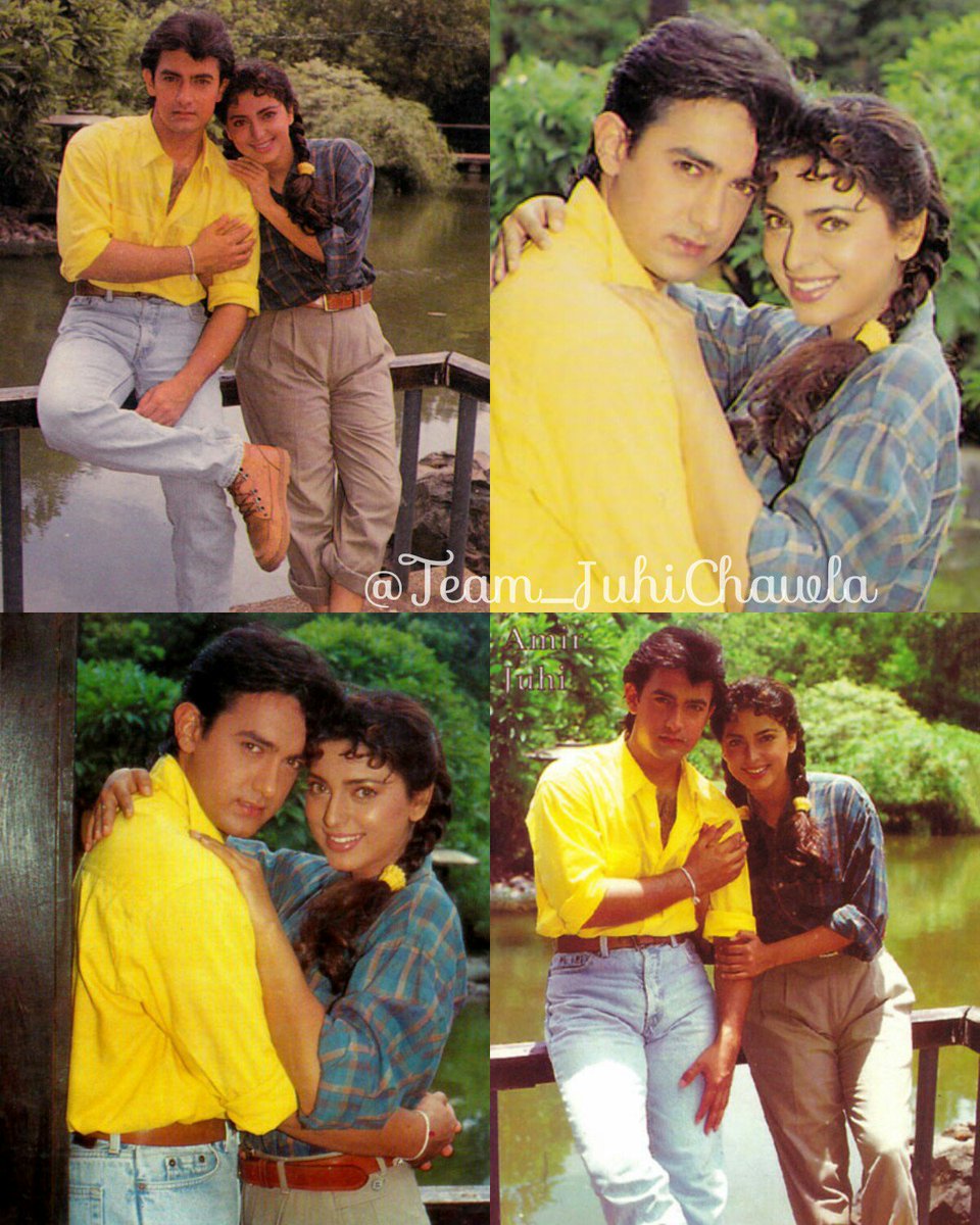 Team_JuhiChawla's tweet photo. Gorgeous Juhi Chawla @iam_juhi mam and Cute Aamir Khan Sir on the sets of Hum Hain rahi Pyar Ke ..โค๏ธโค๏ธ
#29YearsOfHumHainRahiPyarKe
#29YearsOfHHRPK
#AamirKhan #JuhiChawla https://t.co/J7F1AgXWba