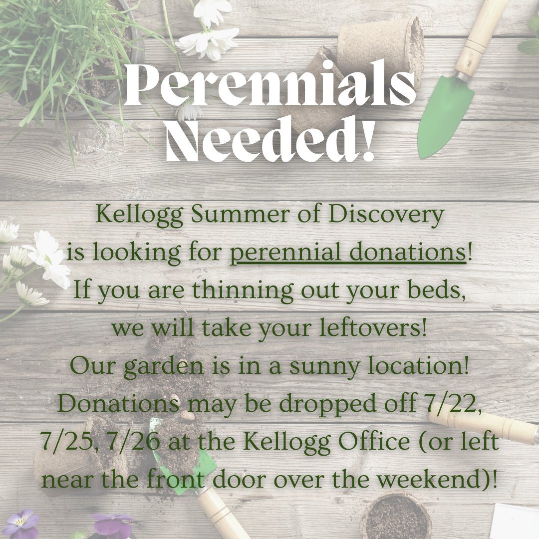 KelloggMiddle's tweet photo. Got extras?  Please drop at Kellogg by next Tuesday! https://t.co/Q0ki8A5jTh