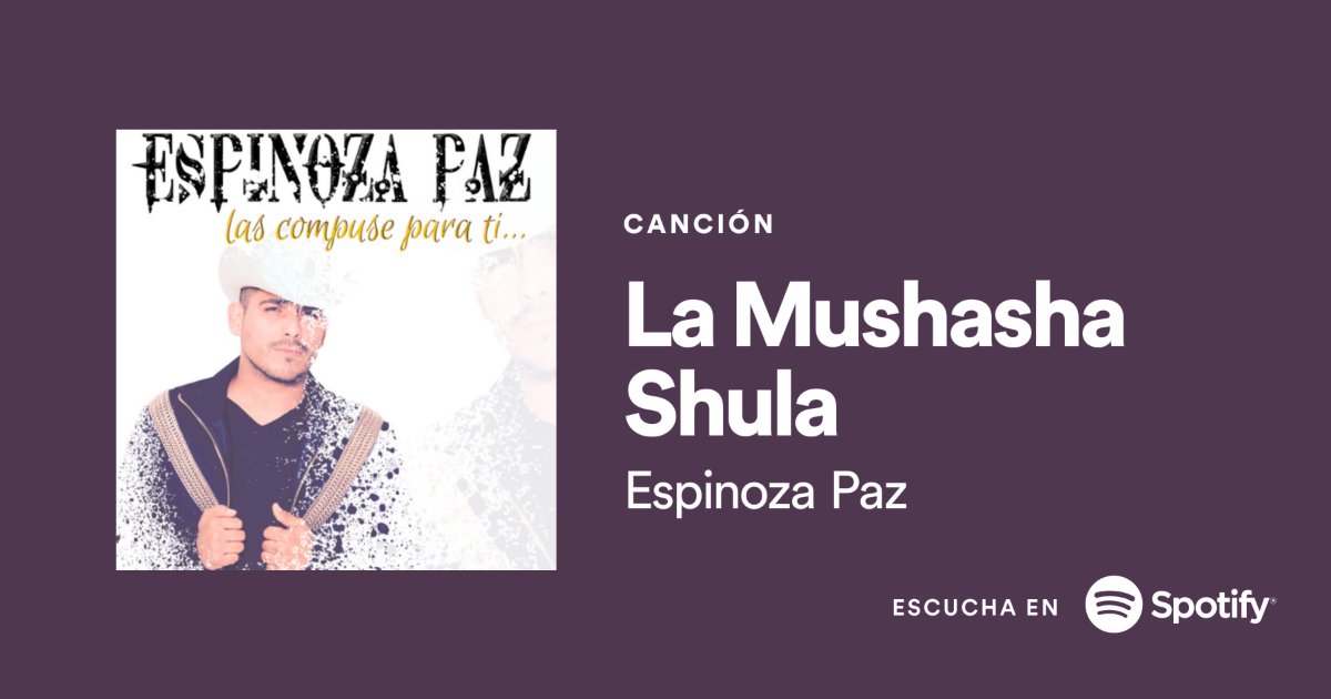 Escucha #LaMushashaShula por <a href="/SpotifyMexico/">Spotify Mexico</a> 
👇🏻👇🏻👇🏻 open.spotify.com/track/4H8AfSDk…

#Shula #Mushasha #Chihuahua  #spotify