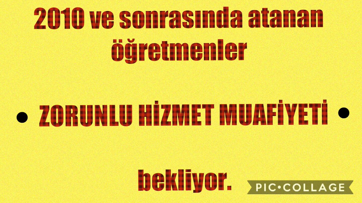 12 yıl oldu.Binlerce öğretmen ve ailesi müjde bekliyor!#MebZorunluHizmetiAffet <a href="/RTErdogan/">Recep Tayyip Erdoğan</a> <a href="/tcbestepe/">T.C. Cumhurbaşkanlığı</a> <a href="/tcmeb/">Millî Eğitim Bakanlığı</a> <a href="/TBMMegitim/">TBMM Milli EğitimKom</a> <a href="/emrullahisler/">Emrullah İŞLER</a> <a href="/mebpgm/">Personel Genel Müdürlüğü</a> <a href="/dbdevletbahceli/">Devlet Bahçeli</a> <a href="/kilicdarogluk/">Kemal Kılıçdaroğlu</a> <a href="/aliyalcin/">Ali Yalçın</a> <a href="/TalipGeylan06/">Talip Geylan</a> <a href="/SEVDAERDAN/">Av. Sevda Erdan Kılıç</a> <a href="/fehmirasimcelik/">Fehmi Rasim Çelik</a> <a href="/fethigurer/">Ömer Fethi Gürer</a>