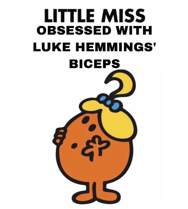 picslrh's tweet photo. Little miss obsessed with Luke Hemmings’ biceps https://t.co/tuE56Tq3s3