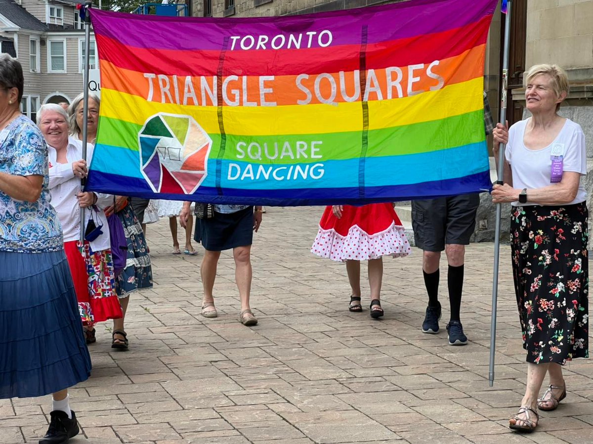 TriangleSquares's tweet image. from the banner march at the Canadian National Convention in Fredericton, NB