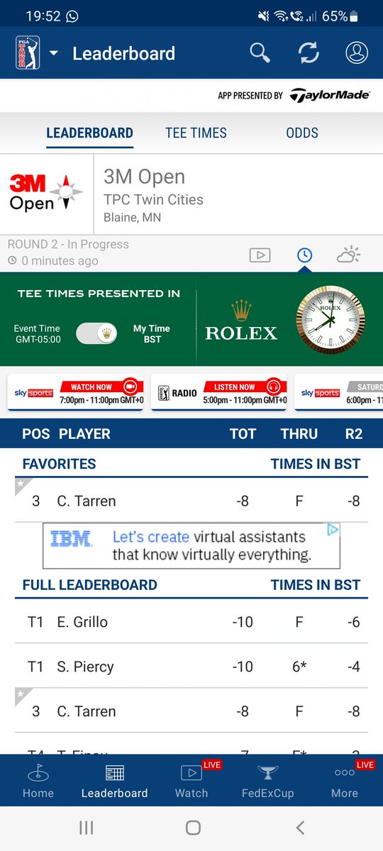 Things you love to see heading into the weekend. What a round <a href="/CallumTarren/">Callum Tarren</a> #boysgotgame