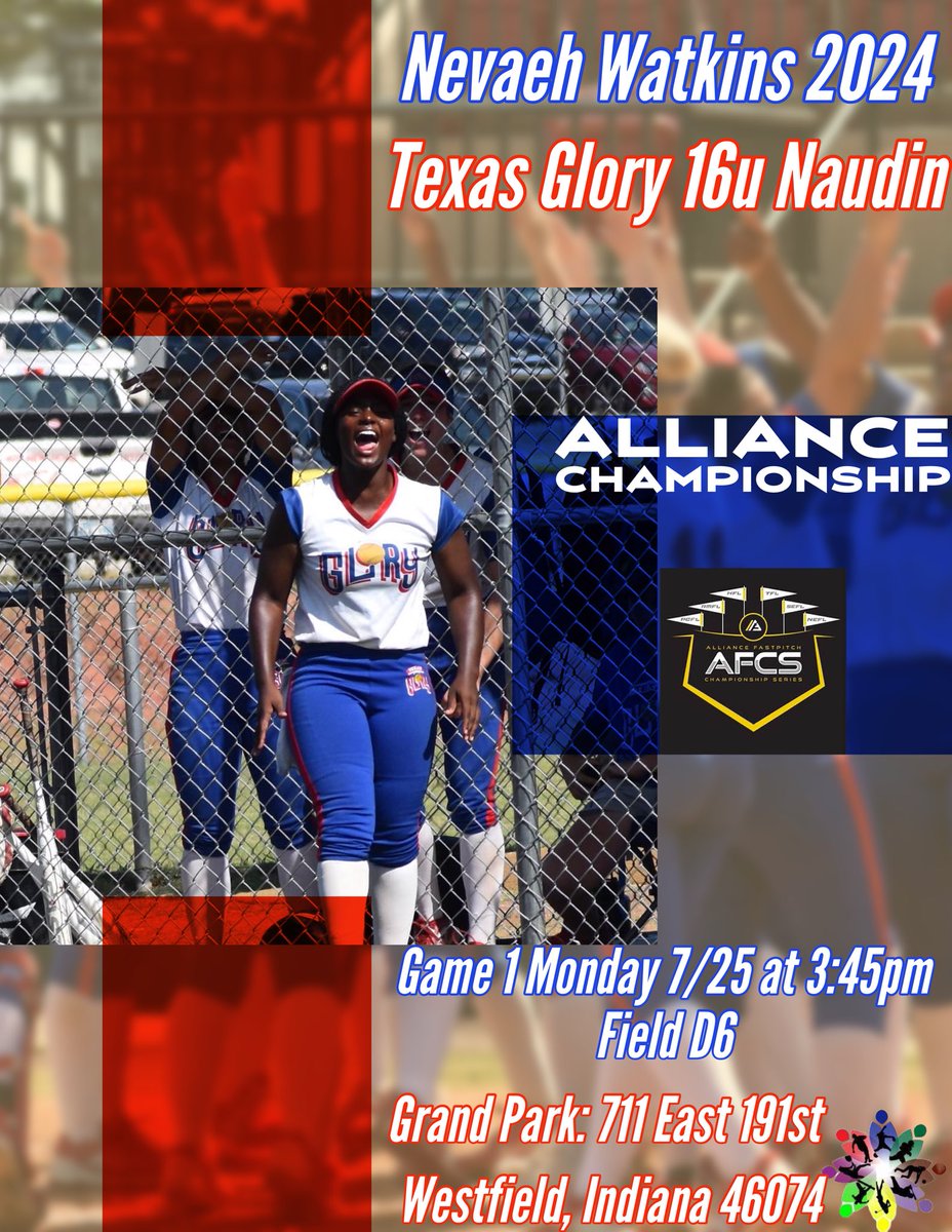 Excited for the final tournament of the summer ! Thank you to all the coaches that have come see us play, and we hope to see you this last time. Been a lot of fun rolling with these ladies!!! @ednaudin @LeeVelazquez06 @16uGloryNaudin @CSA_Athletes @IHartFastpitch #BethePressure