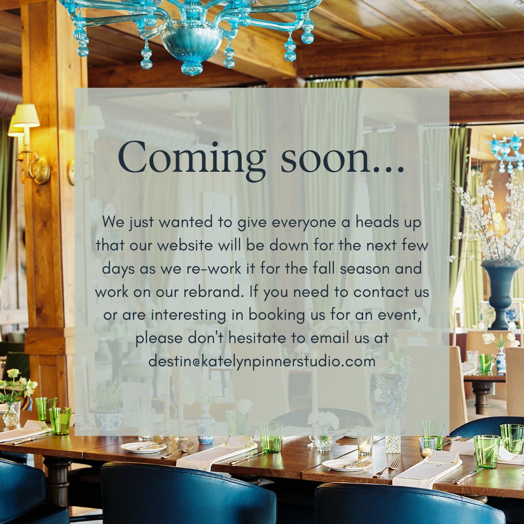 Hello friends! We're busy behind the scenes right now working on a rebrand and redoing our website, so everything will be down for the next few days as we work through that process. If you need us or are interested in booking us for your event, please feel free to shoot us an ema