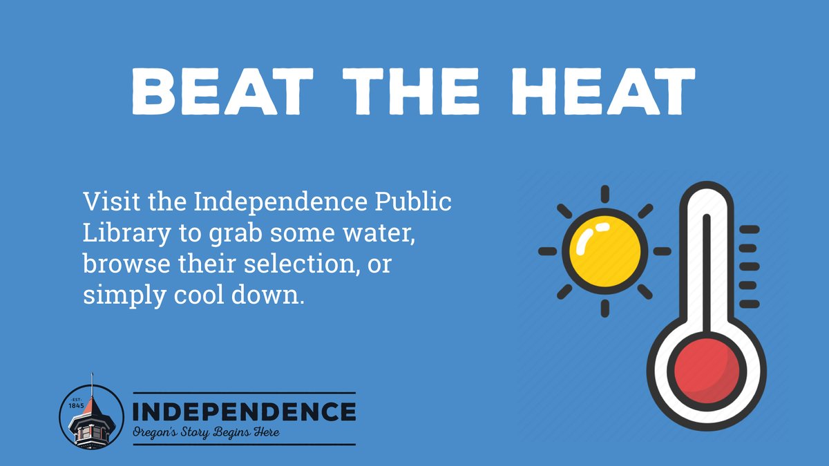 With a long stretch of hot weather aimed at Independence over the next week, we would like to share some tips from the Polk County Emergency Management website:

ci.independence.or.us/mayor/page/hot…
