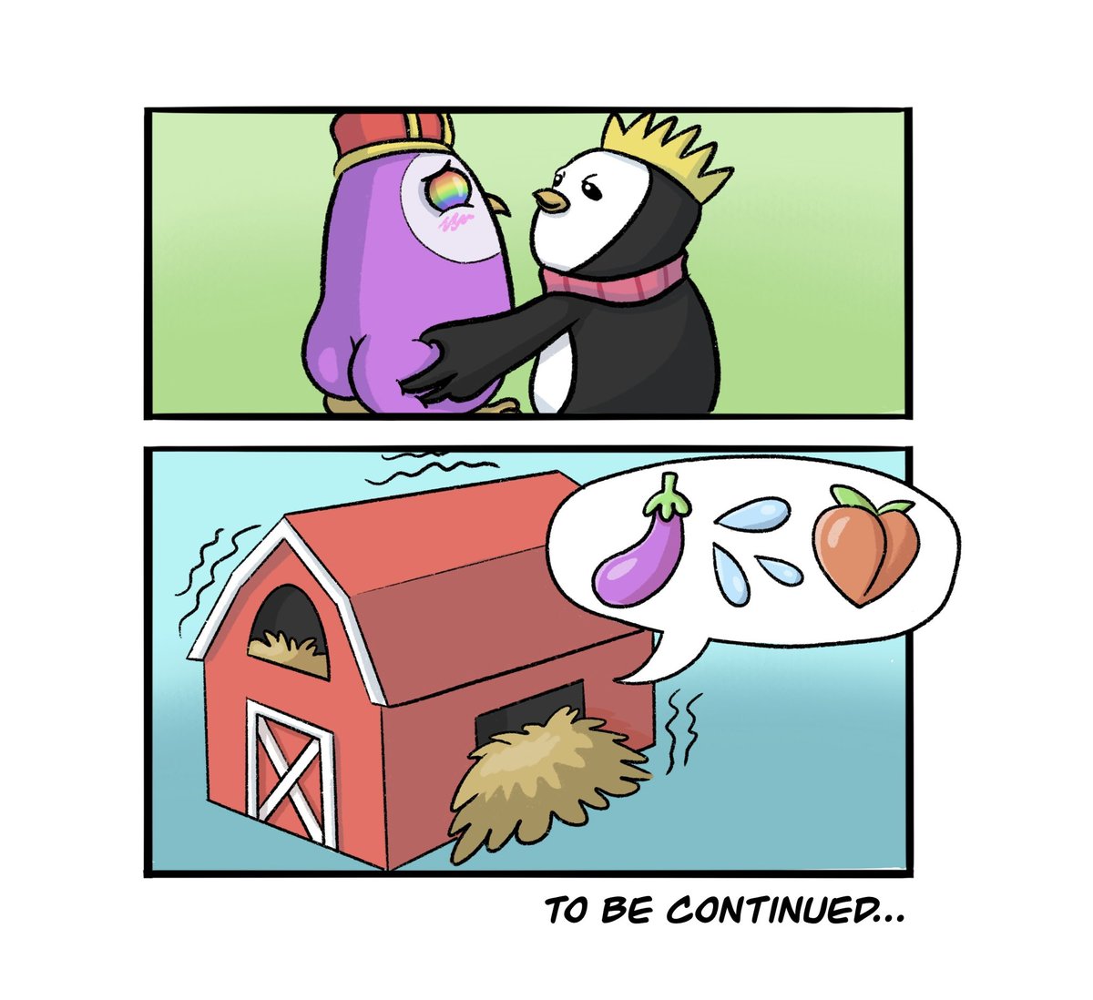 The plot thickens… the baby does not appear to belong to the pair of <a href="/moonbirds/">Moonbirds</a> 
It might have something to do with that @pudgypenguin 👀

❤️ + RT + Tag 3 egg mates and guess what will happen in the next chapter 🥚

(Notifs on DMs open)

#FreeMint #itsegg #NFTGiveaway