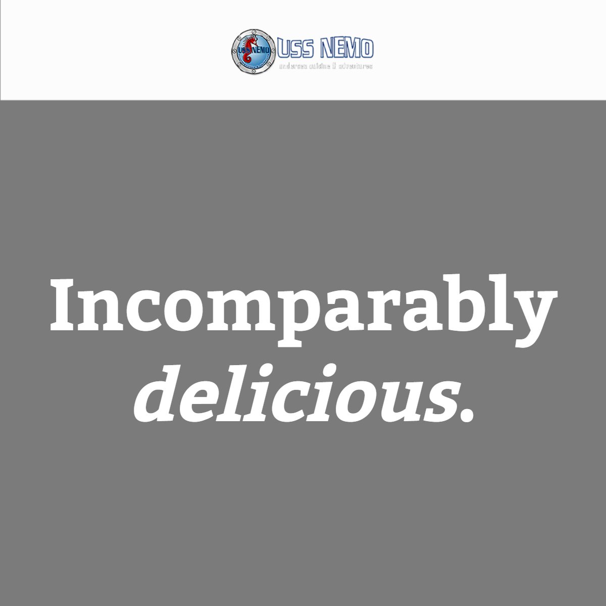 USSNemo's tweet photo. For a top-notch experience you'll remember for years to come, visit us and enjoy award-winning cuisine in a unique atmosphere. We can't wait to impress you! https://t.co/VyjvFGXI4r