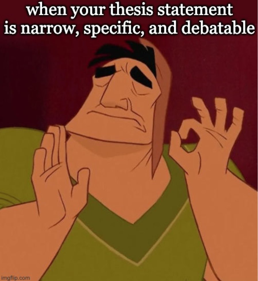 WritingReynolds's tweet image. A great thesis statement has these three characteristics! Don&apos;t forget to stop by the Writing Studio if you need a quick thesis statement tune-up (we like to say they&apos;re the most important part of your paper). #createconsultcompose #reynoldswritingstudio #reynoldscommunitycollege