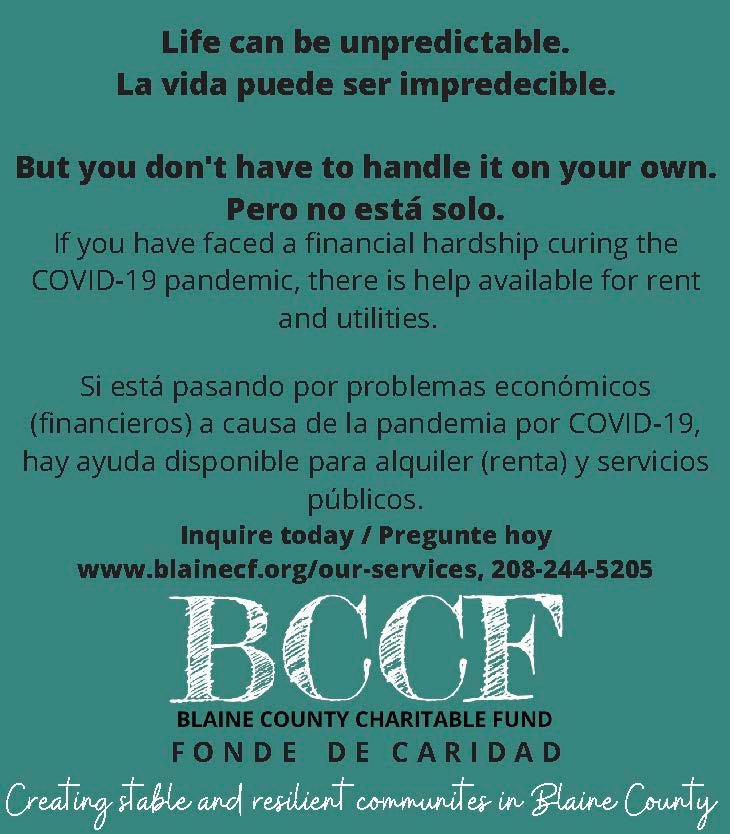 Ketchum_Idaho's tweet photo. The Blaine County Charitable Fund is now administering an Emergency Rental Assistance Program on behalf of Idaho Housing and Finance, regardless of citizenship status. For more information go to https://t.co/9bEzwPdHkT https://t.co/SKO5dWBkfH