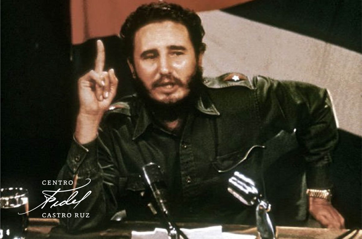 #Fidel:"Los pueblos, al fin y al cabo, se hacen en la lucha; los pueblos, como los hombres, al fin y al cabo, se hacen en la pelea; y a nosotros, dándonos pelea, nos han hecho más fuertes; agrediéndonos, nos han hecho más aguerridos". #FidelVive