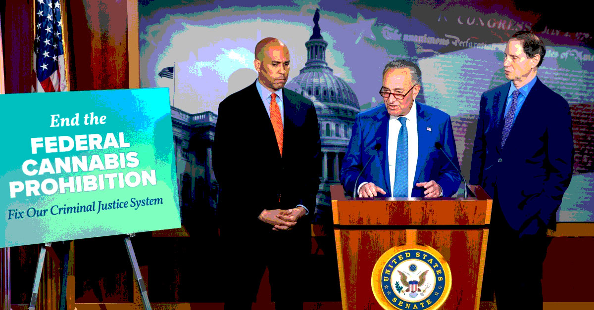 Five Democratic Senators introduced the Cannabis Administration and Opportunity Act on July 21. The bill would legalize marijuana federally. Read the press release and the official summary. <a href="/SenSchumer/">Chuck Schumer</a> <a href="/CoryBooker/">Cory Booker</a> <a href="/RonWyden/">Ron Wyden</a> <a href="/PattyMurray/">Senator Patty Murray</a> <a href="/GaryPeters/">Gary Peters</a> #CAOA
celebstoner.com/news/marijuana…