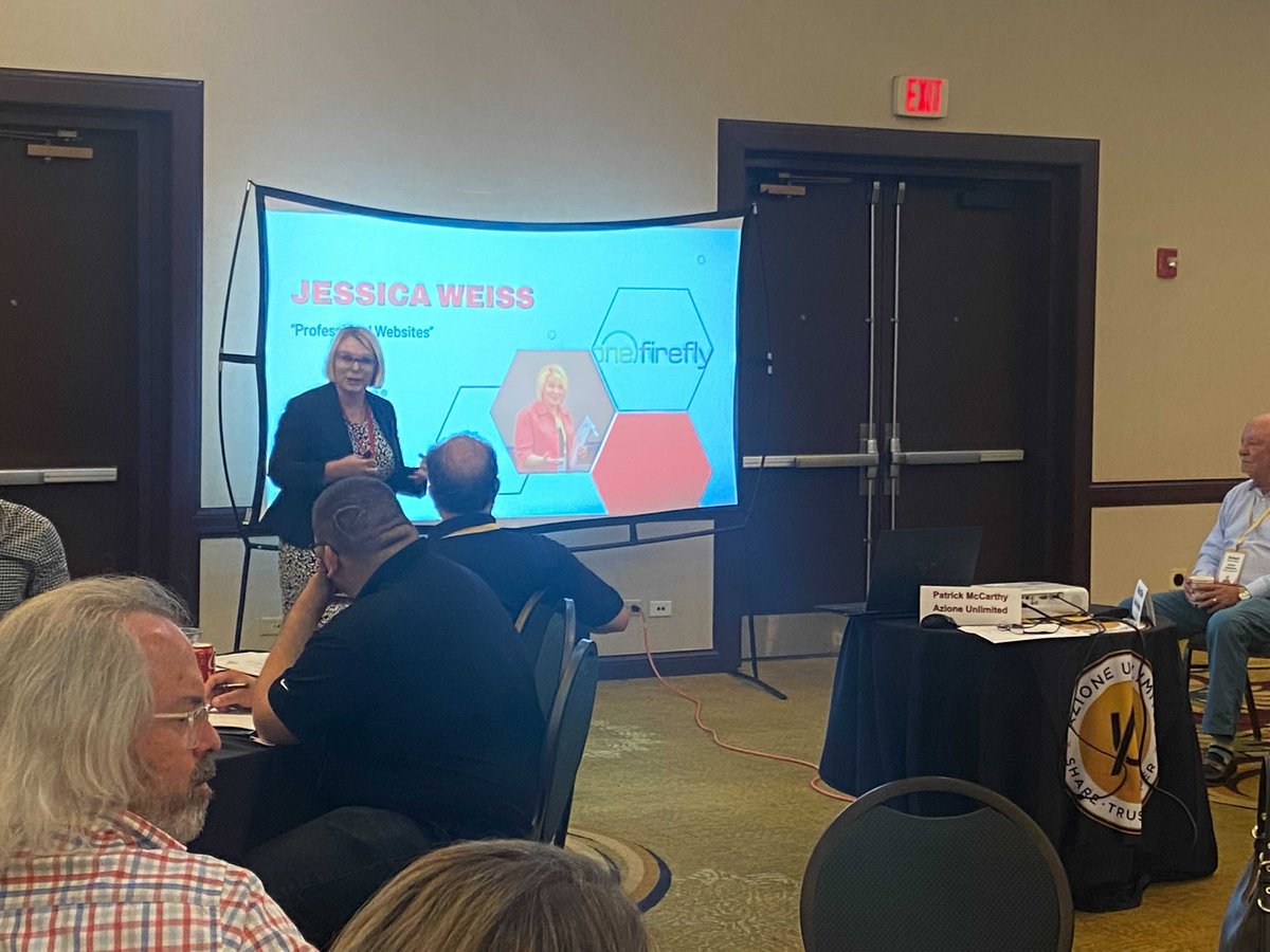 OneFireflyLLC's tweet photo. This week, One Firefly's Jessica Weiss, Director of Marketing and Strategic Partnerships, attended the @AzioneUnlimited Leadership Symposium to share marketing best practices and gain valuable insights from other marketing experts!

#marketing #leadership #avtweeps https://t.co/HlOs6phWkj