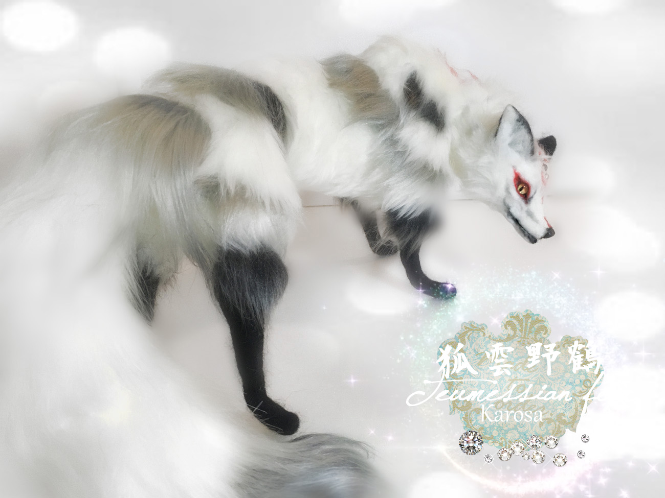 1点限定】羊毛フェルト アートドール パポテ フラネさん 羊毛
