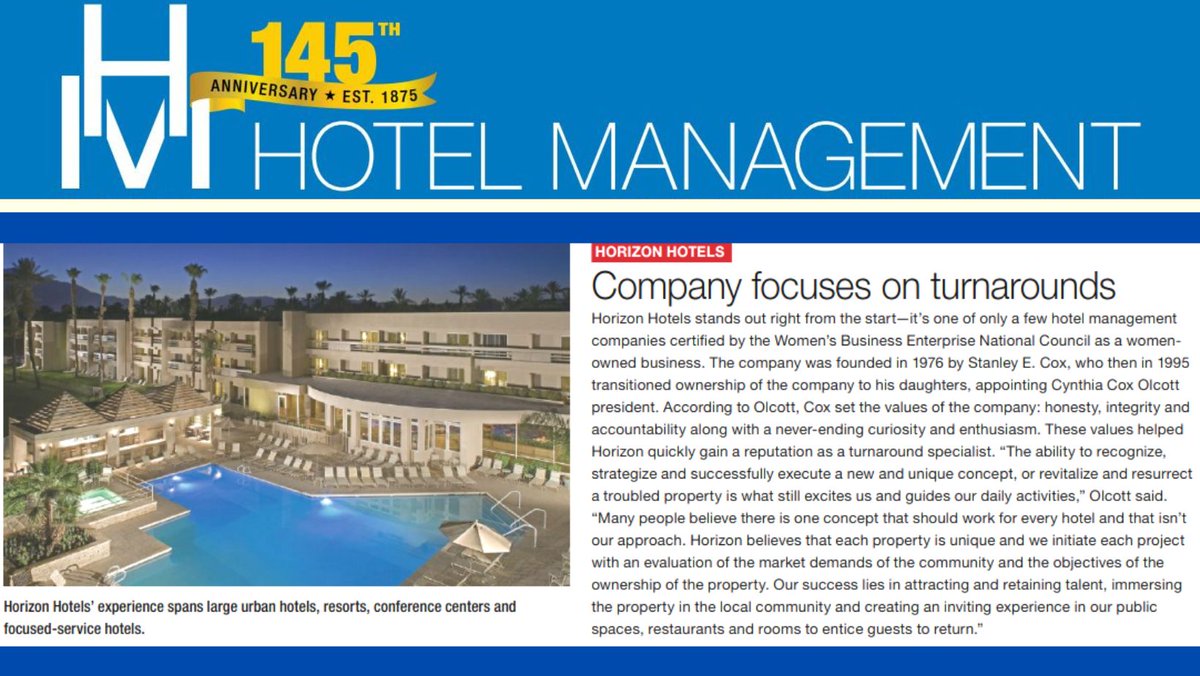 Need help with your #hotel?  Then it's time to "Open New Horizons" with #horizonhotels, a #TurnAround specialist, operating in over 120 cities, throughout the USA &amp; Caribbean. 
#hotelmanagement #distressedproperty #hospitality #womenowned #nycmanagement