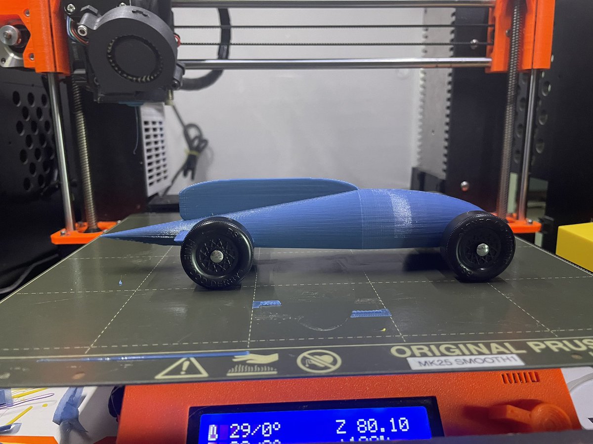 MCHRISP1's tweet photo. More iterations on my #3DPrintedDerby racer!
#ERRF2022 #3DPD https://t.co/5KnbjupPob