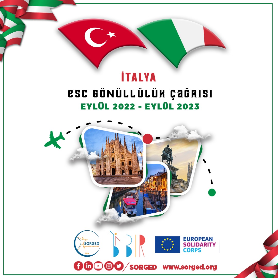 sorgedorg's tweet photo. Gönüllülük Projesi Katılımcı Çağrısı - İtalya 🇹🇷🇪🇺🇮🇹

Sorgun Gençlik Derneği'nin ortaklığında yürütülen Avrupa Dayanışma Programı (ESC) gönüllülük projesi kapsamında 1 (Bir) gönüllü aranmaktadır.

Detaylı bilgi: https://t.co/UljEjbPdRP https://t.co/ibfqSrXeT6