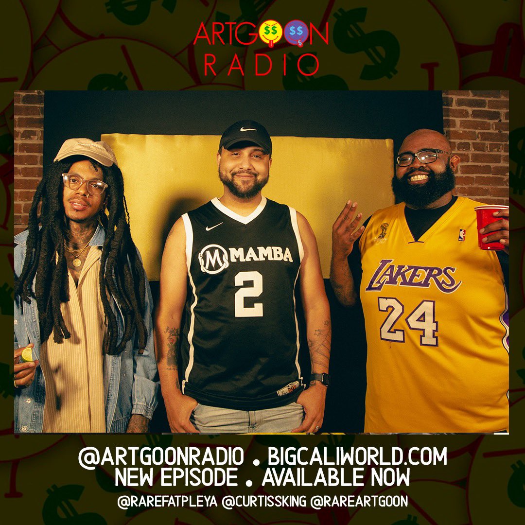 rarefatpleya's tweet photo. We LIVE JACK ๐ฅโ๏ธ
New #ArtGoonRadio Ep.72 with Special Guest Producer/Rapper/Author @CurtissKing Full episode out now on all platforms
CLICK LINKS BELOW๐๐พ
https://t.co/yFcLxUPI2R
https://t.co/qL5VMuBzPi
https://t.co/bELJ3no7xp https://t.co/zV9ndALa3m