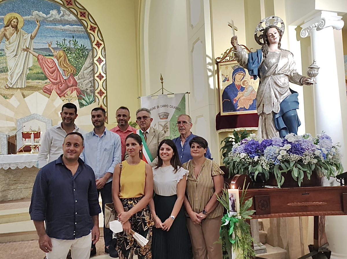 22 luglio Chiesa di Santa Maria Maddalena. Festeggiamenti in onore della Santa Patrona di Campo Calabro, la Maddalena.